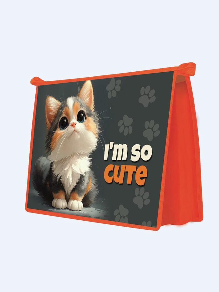 Папка д/тетрадей А4 молния сверху лам. картон 