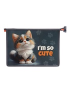 Папка для тетрадей А4 «Котенок», молния сверху, ламинированный картон - фото 809616037