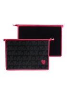 Папка для тетрадей А4 Xoxo love, молния сверху, ламинированный картон - Фото 1