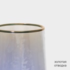 УЦЕНКА Набор бокалов для шампанского 6 шт "Дарио" 180 мл, 7х27,5 см, перламутр - Фото 5