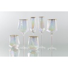 УЦЕНКА Набор бокалов для шампанского 6 шт "Дарио" 180 мл, 7х27,5 см, перламутр - Фото 8
