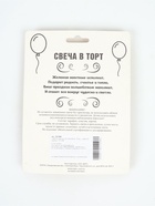 УЦЕНКА Свеча в торт юбилейная «Грань», цифра 20, серебро - Фото 6