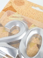 УЦЕНКА Свеча в торт юбилейная «Грань», цифра 20, серебро - Фото 4