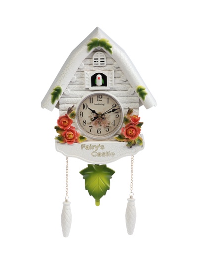 УЦЕНКА Часы настенные интерьерные большие с кукушкой «Замок фей», плавный ход, 44×26 см
