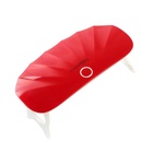 УЦЕНКА Лампа для гель-лака Luazon LUF-12, LED, 6 Вт, 6 диодов, USB, красная - Фото 1