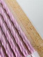 УЦЕНКА Свечи в торт витые с подставкой, 6 шт., 11 см, розовый блик - Фото 4