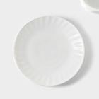 УЦЕНКА Чайный сервиз Avvir «Дива», 12 предметов: 6 чашек 200 мл, 6 блюдец, стеклокерамика, белый - Фото 4