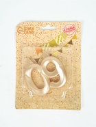 УЦЕНКА Свеча в торт юбилейная «Грань», цифра 60, золотой металлик, 6.5 см - Фото 2