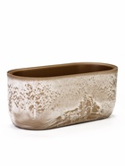 Кашпо для цветов «Микрит», 6 л, 38×18×16.2 см, пластиковое, со вставкой, бежевое  (артикул 11005776)  большой выбор товаров оптом и в розницу по низким ценам с доставкой