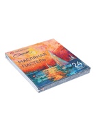 Пастель масляная 24 цветов, ЗХК «Сонет», 10/69, круглая - Фото 20