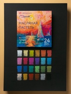 Пастель масляная 24 цветов, ЗХК «Сонет», 10/69, круглая  (артикул 11004316)  большой выбор товаров оптом и в розницу по низким ценам с доставкой