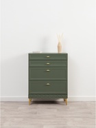 Комод напольный «Марион 16.249», 801×369×1066 мм, цвет дымчатый зеленый / олива шагрень - Фото 1