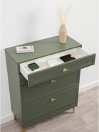 Комод напольный «Марион 16.249», 801×369×1066 мм, цвет дымчатый зеленый / олива шагрень - Фото 3