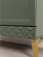 Комод напольный «Марион 16.249», 801×369×1066 мм, цвет дымчатый зеленый / олива шагрень - Фото 7