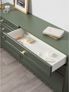 Комод напольный «Марион 16.256», 1601×369×788 мм, цвет дымчатый зеленый / олива шагрень - Фото 3