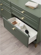 Комод напольный «Марион 16.256», 1601×369×788 мм, цвет дымчатый зеленый / олива шагрень - Фото 4