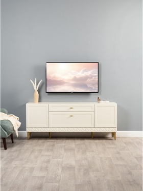 Тумба напольная «Марион 16.167», 1601×369×649 мм, цвет слоновая кость