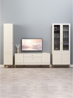 Гостиная «Марион», 3 предмета, компоновка 2, цвет слоновая кость