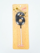 УЦЕНКА Свеча в торт на шпажке «Грань», цифра 6, черная, 5 см - Фото 2