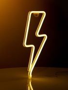 УЦЕНКА Неоновая вывеска «Молния», 34×13 см, AAx3+USB, свечение тёплое белое - Фото 2