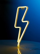 УЦЕНКА Неоновая вывеска «Молния», 34×13 см, AAx3+USB, свечение тёплое белое - Фото 4