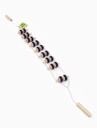 УЦЕНКА Массажёр-лента дерево/пластик для спины 10 звен 86*7,5*3см синий шильд ОТ - Фото 2