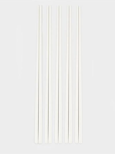 Палочки для суши, 5 пар, 24.5 см, керамика, белые