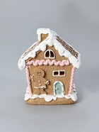 УЦЕНКА Сувенир полистоун свет "Имбирный домик с печенюшкой" 11,2х9х12,8 см - Фото 3