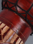 УЦЕНКА Сувенирный музыкальный инструмент "Барабан Джембе Узоры" 30х15х15 см МИКС - Фото 4