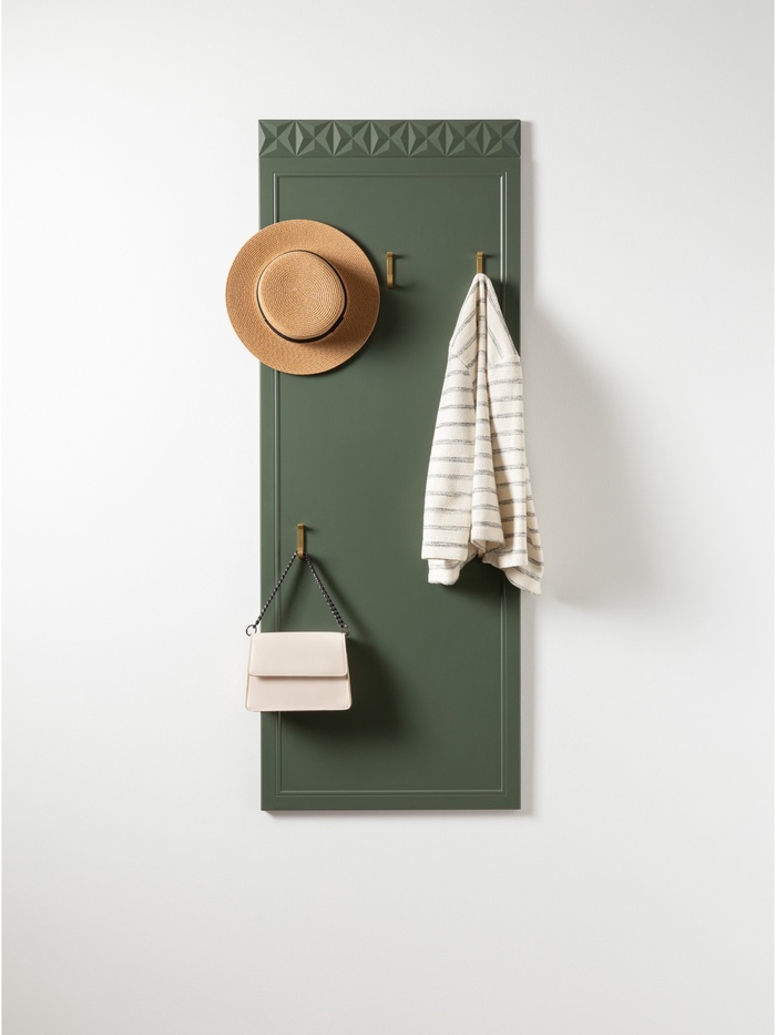 Вешалка «Марион 16.552», 560×19×1480 мм, цвет олива шагрень