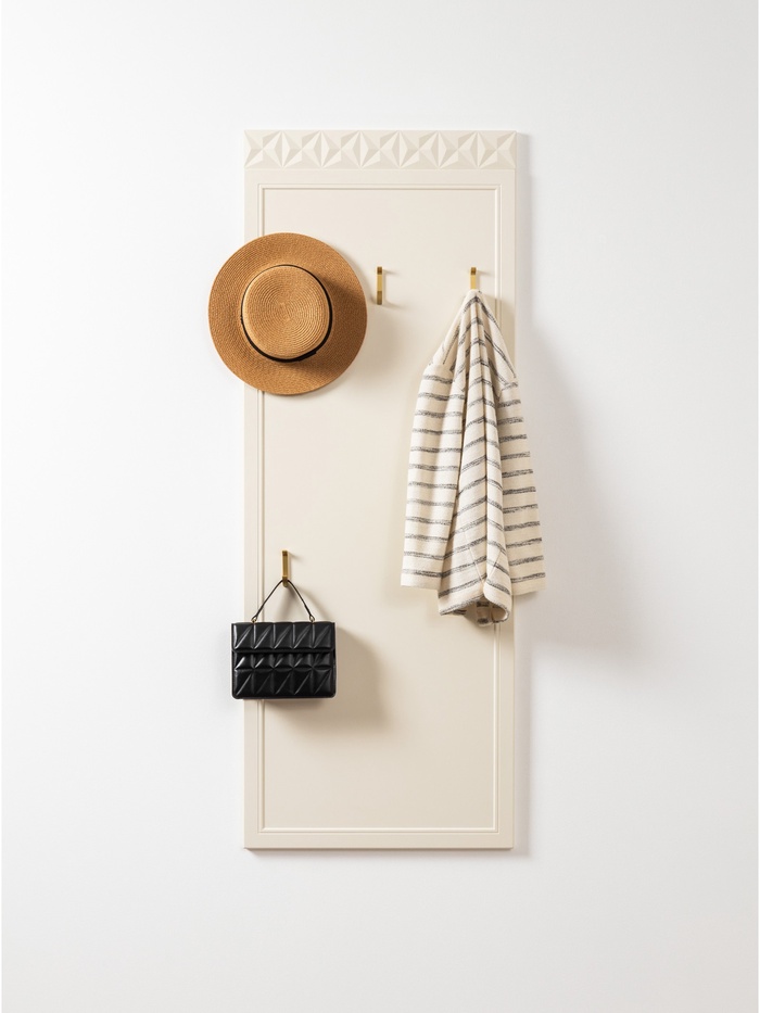 Вешалка «Марион 16.552», 560×19×1480 мм, цвет слоновая кость