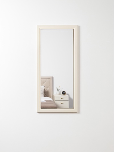 Зеркало «Марион 17.14», 560×20×1200 мм, цвет слоновая кость