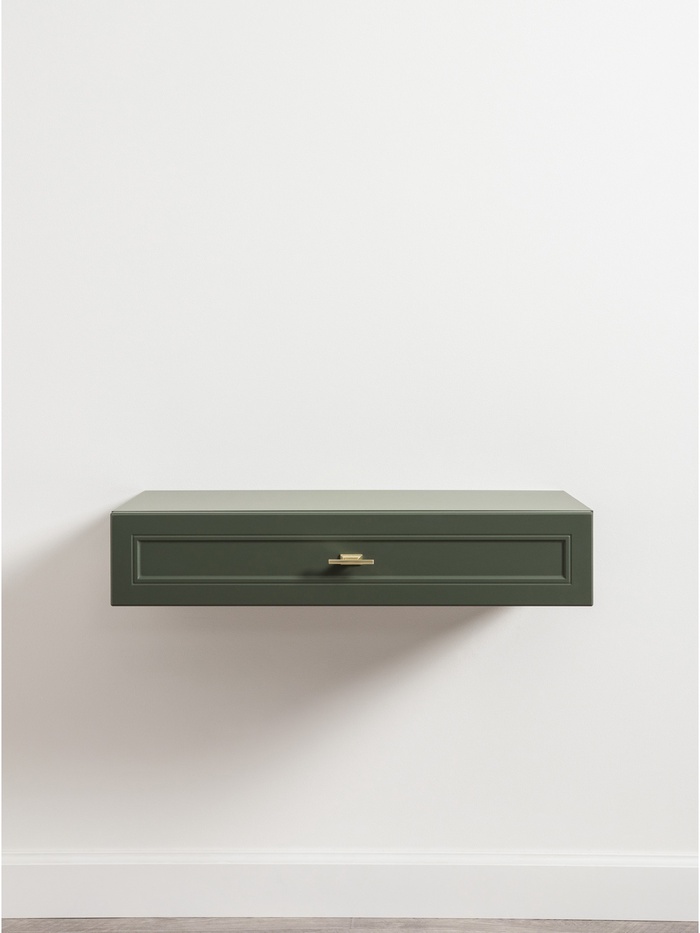 Стол – консоль «Марион 12.318», 700×369×138 мм, цвет дымчатый зеленый / олива шагрень