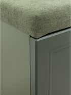 Тумба для обуви «Марион 14.64», 815×380×490 мм, цвет дымчатый зеленый / олива шагрень - Фото 4