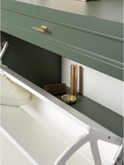 Тумба для обуви «Марион 16.134», 801×369×1066 мм, цвет дымчатый зеленый / олива шагрень - Фото 5