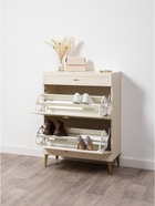 Тумба для обуви «Марион 16.134», 801×369×1066 мм, цвет слоновая кость - Фото 3