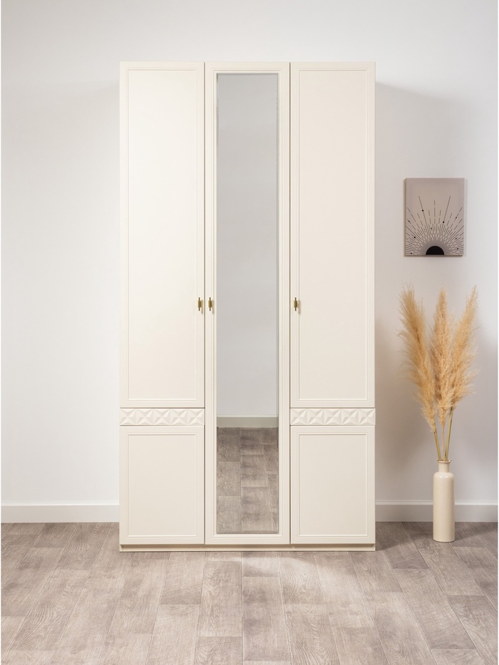 Шкаф для одежды «Марион 16.340.03», 1201×593×2303 мм, цвет слоновая кость