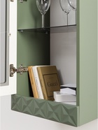 Шкаф навесной «Марион 16.334», 400×305×1073 мм, цвет дымчатый зеленый / олива шагрень - Фото 6