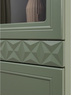 Шкаф - витрина «Марион 16.397.01», 400×369×2000 мм, цвет дымчатый зеленый / олива шагрень - Фото 6