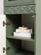 Шкаф - витрина «Марион 16.397.01», 400×369×2000 мм, цвет дымчатый зеленый / олива шагрень - Фото 7