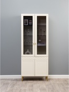 Шкаф - витрина «Марион 16.397.02», 801×369×2000 мм, цвет слоновая кость - Фото 1