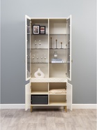 Шкаф - витрина «Марион 16.397.02», 801×369×2000 мм, цвет слоновая кость - Фото 3