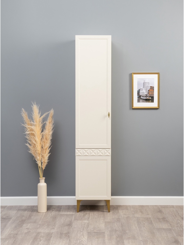 Шкаф – пенал «Марион 16.333.01», 400×369×2000 мм, цвет слоновая кость