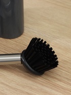 УЦЕНКА Дозатор для моющего средства Доляна «Милитари», 370 мл, с губкой и щёткой, серый - Фото 3