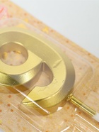 УЦЕНКА Свеча в торт на шпажке «Грань», цифра 9 ,золотая, 5 см - Фото 4