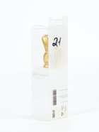 УЦЕНКА Свеча в торт «Мне два», золотая, 5 см - Фото 3