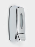 УЦЕНКА Диспенсер для жидкого мыла механический 350 мл, пластик, цвет хром - Фото 1