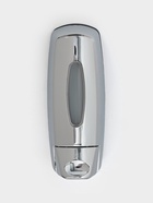 УЦЕНКА Диспенсер для жидкого мыла механический 350 мл, пластик, цвет хром - Фото 5