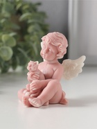 Фигурка «Ангелочек с котенком», мраморная крошка, 7.2 см  (артикул 10989708)  большой выбор товаров оптом и в розницу по низким ценам с доставкой