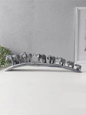 Фигурка «Семь слонов, идущие по мосту», 13.5 см